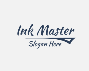 Calligraphy Ink Business logo design