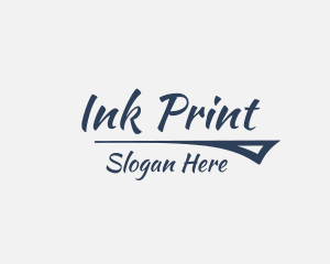 Calligraphy Ink Business logo design