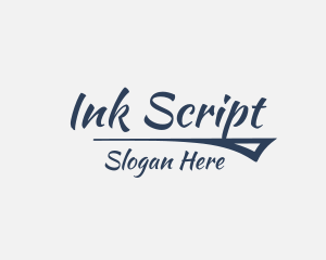 Calligraphy Ink Business logo design