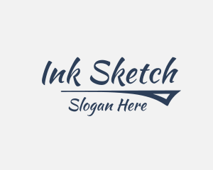 Calligraphy Ink Business logo design