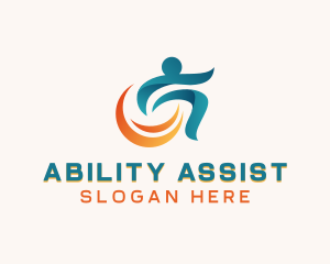 Disability - Disability Paralympic Wheelchair logo design