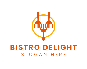 Restaurant Kitchen Utensils logo design