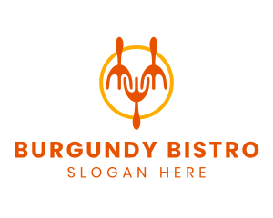 Restaurant Kitchen Utensils logo design