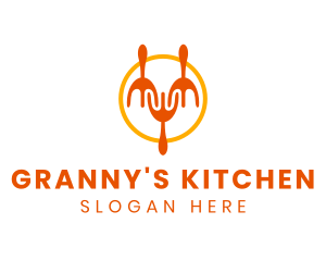 Restaurant Kitchen Utensils logo design