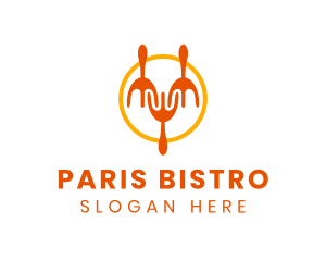 Restaurant Kitchen Utensils logo design