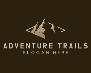 Trekking - Mountain Outdoor Trekking logo design
