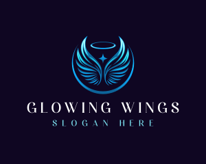 Angel Wing Halo  logo design