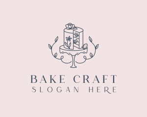 Floral Cake Patisserie logo design