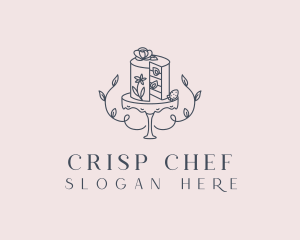 Floral Cake Patisserie logo design