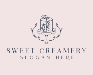 Floral Cake Patisserie logo design