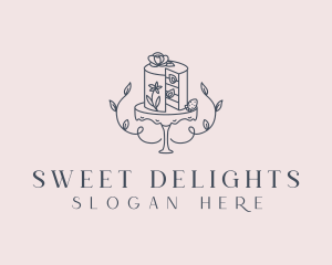 Floral Cake Patisserie logo design