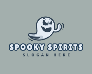 Spooky Ghost Spirit logo design
