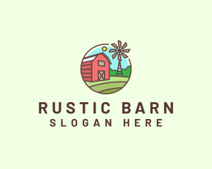Barn - Barn Windmill Farm logo design