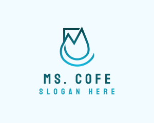 Startup Business Droplet logo design