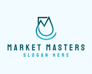 Startup Business Droplet logo design