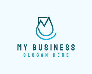 Startup Business Droplet logo design