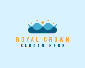 Crown - Ocean Wave Crown logo design