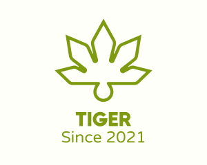 Cbd - Hemp Leaf Oil logo design