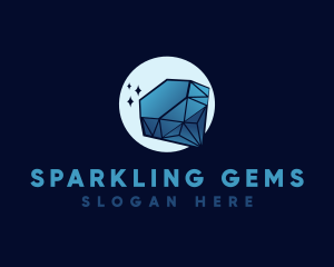 Sparkling Elegant Diamond logo design