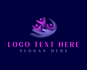 Society - Family People Support logo design