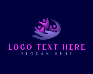 Recruitment - Family People Support logo design
