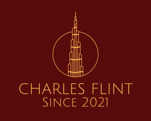 Architecture - Burj Khalifa Tower logo design