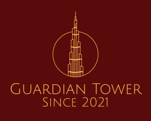 Burj Khalifa Tower  logo design