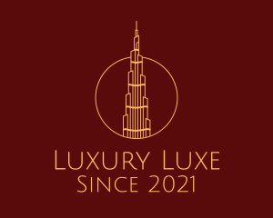 Burj Khalifa Tower  logo design