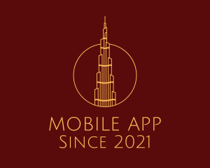 Dubai - Burj Khalifa Tower logo design