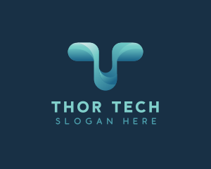 Generic Tech Letter T logo design