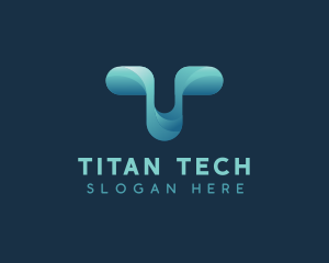 Generic Tech Letter T logo design