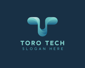 Generic Tech Letter T logo design