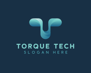 Generic Tech Letter T logo design