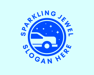 Carwash Circle Sparkle logo design