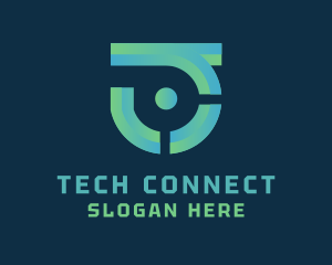 Modern - Digital Tech Letter J logo design