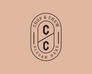 Hipster Cafe Brand Logo