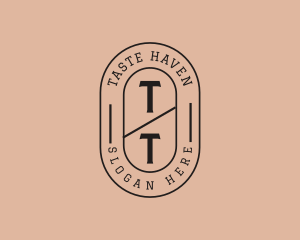 Dine - Hipster Cafe Brand logo design