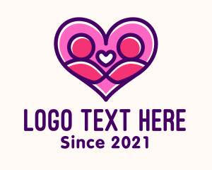 Date - Dating Couple Heart logo design