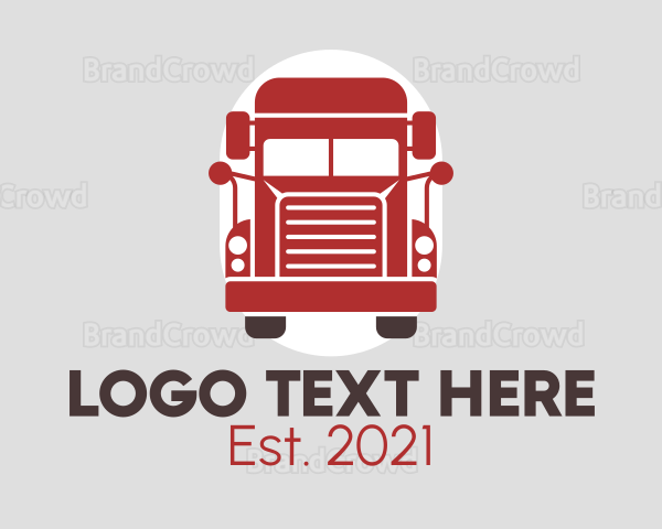 Red Trucking Company Logo