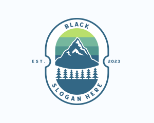 Mountaineer - Adventure Mountain Hiking logo design