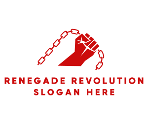 Rebel - Red Revolution Chain logo design