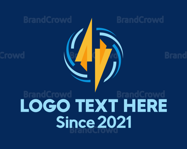 Electric Bolt Triangle Logo