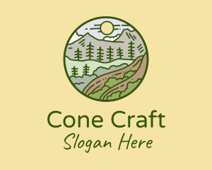 Rural Countryside Scenery  logo design