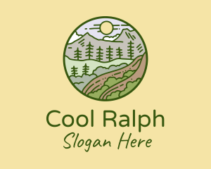 Rural Countryside Scenery  logo design