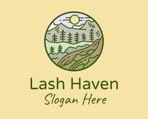 Rural Countryside Scenery  logo design