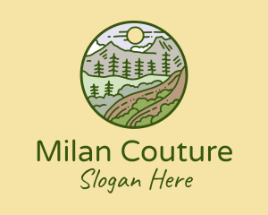 Rural Countryside Scenery  logo design