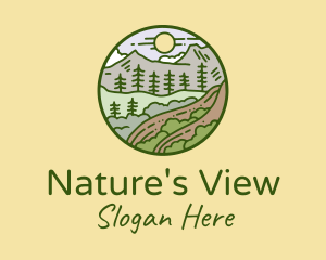 Scenery - Rural Countryside Scenery logo design