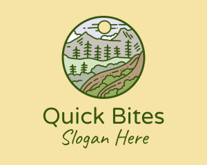 Rural Countryside Scenery  logo design