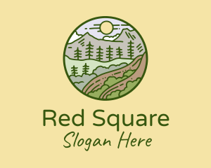 Rural Countryside Scenery  logo design