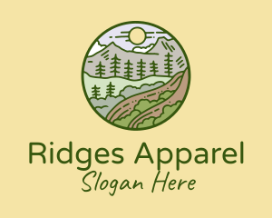 Rural Countryside Scenery  logo design